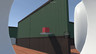 Gif showing the first person view